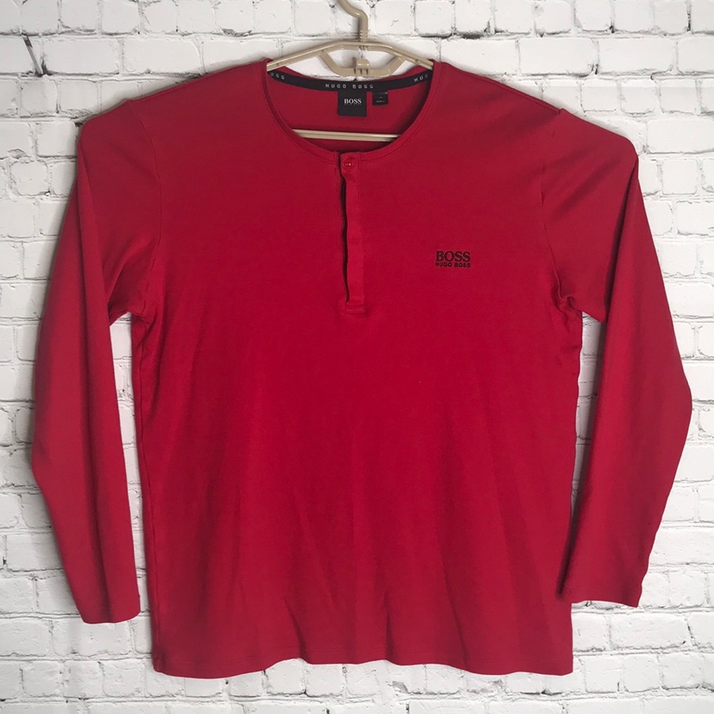 Hugo Boss Womens red long jersey
